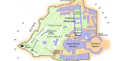 Kartta Vatikaanin museo ja sikstuksen kappeli