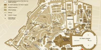 Kartta kaivaukset office Vatikaani