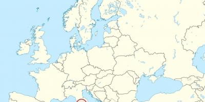 Kartta Vatikaani eurooppa