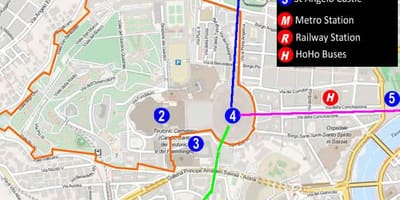 Sisäänkäynti Vatikaanin museo kartta