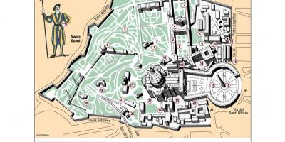 Kartta Vatikaanin museo layout